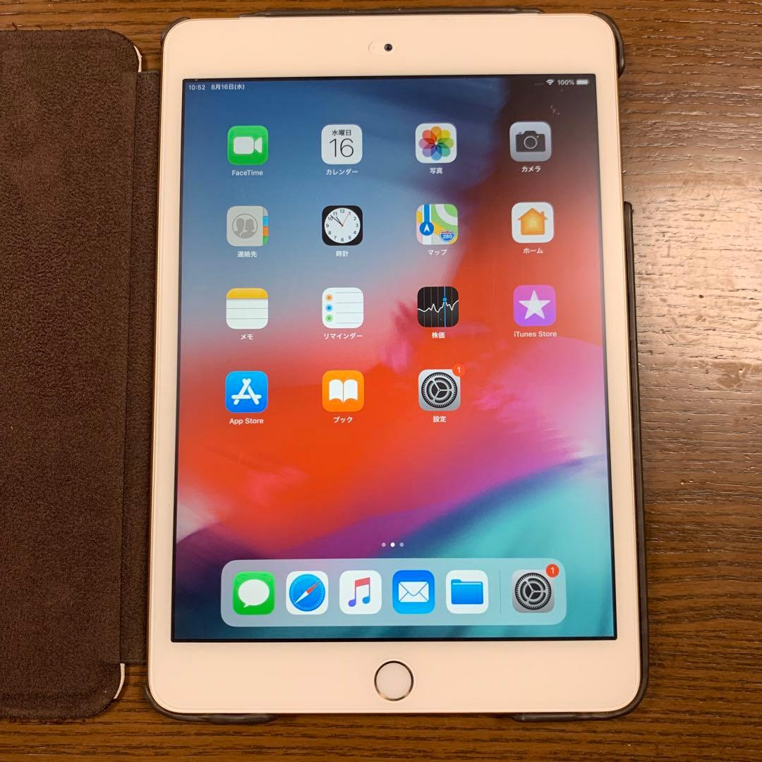 iPadmini3(Wi-Fi+Cellular)16GB美品ゴールド/ケース付