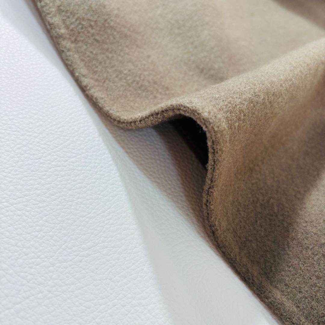 828 マルティニーク ノーカラー ショートコート モカブラウン 定価5.2万