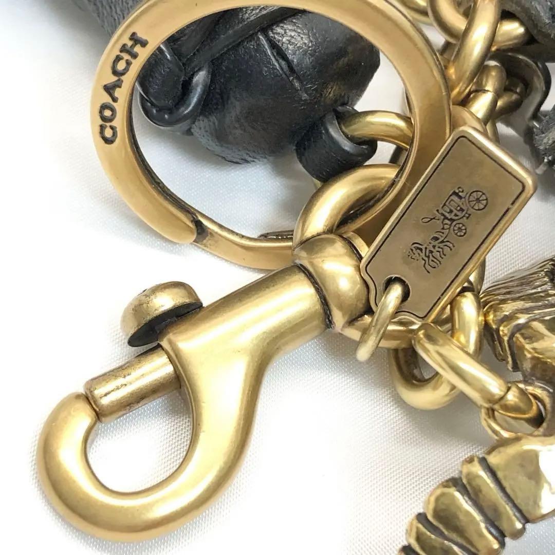 【美品✨希少】　コーチ　バッグチャーム　チャーム　キーリング　ラムスカル