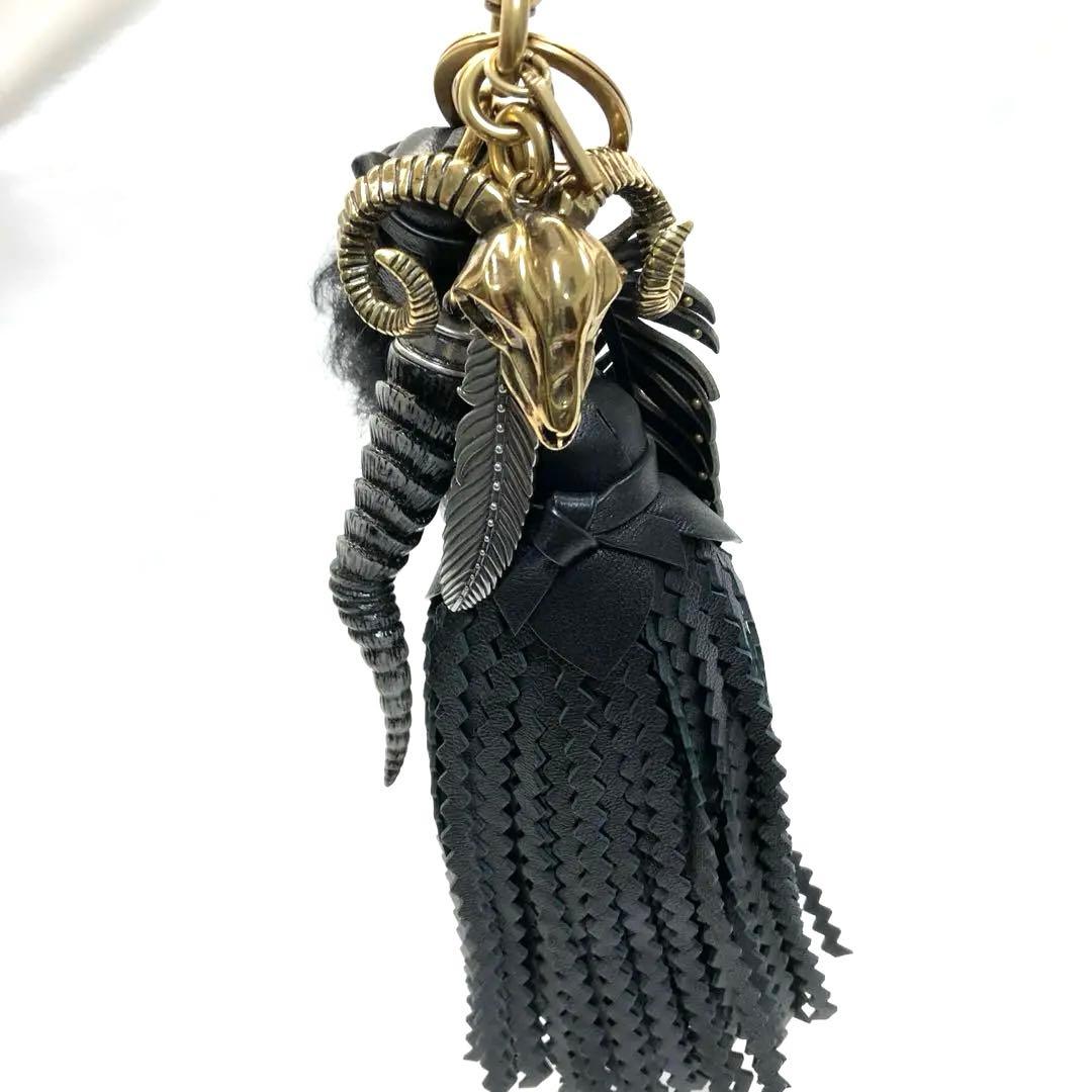 【美品✨希少】　コーチ　バッグチャーム　チャーム　キーリング　ラムスカル