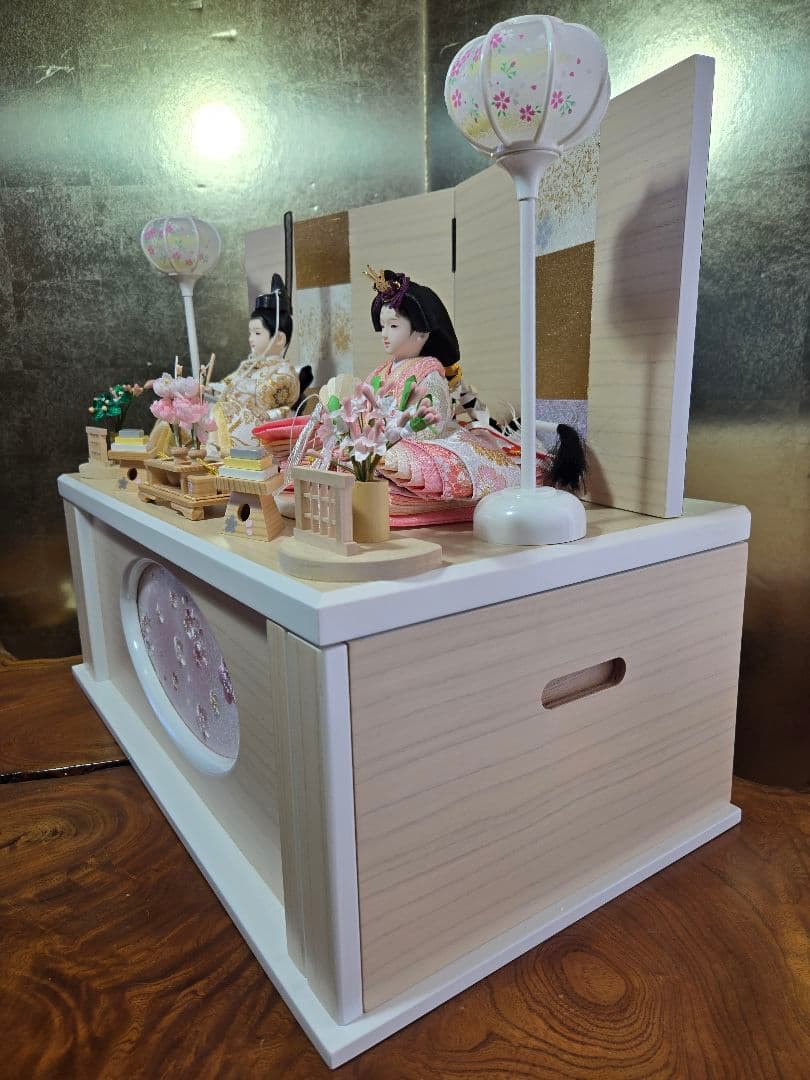S【一点限り】雛人形 収納飾り 　HS25