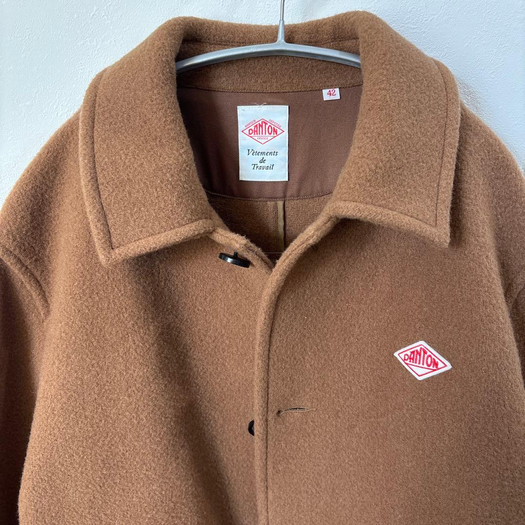 DANTON ウールコート サイズ42 ブラウン