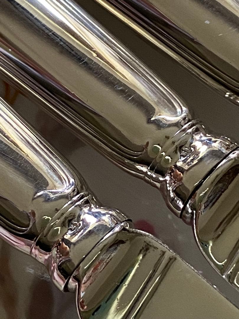 【フランス／ピュイフォルカ】純銀／デザートナイフ 1本「シェル」