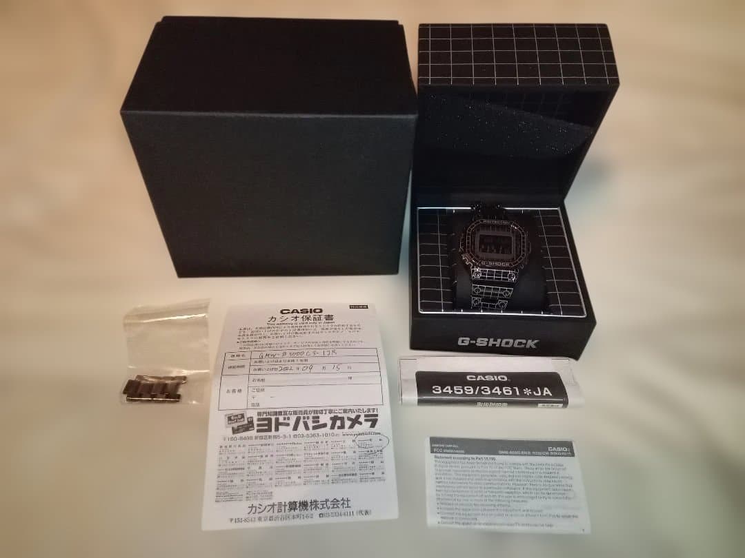 CASIO G-SHOCK GMW-B5000CS-1JR 付属品完備