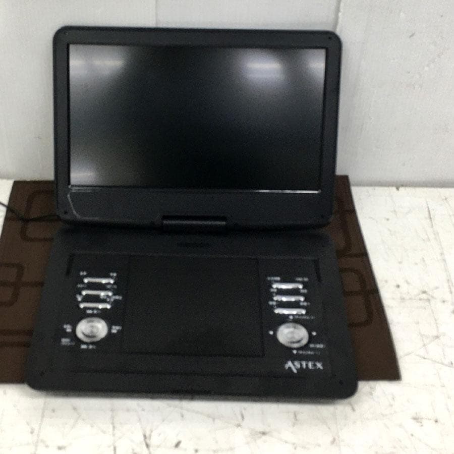 ASTEX ポータブルDVDプレイヤー AS-14TVR01 室内アンテナ付