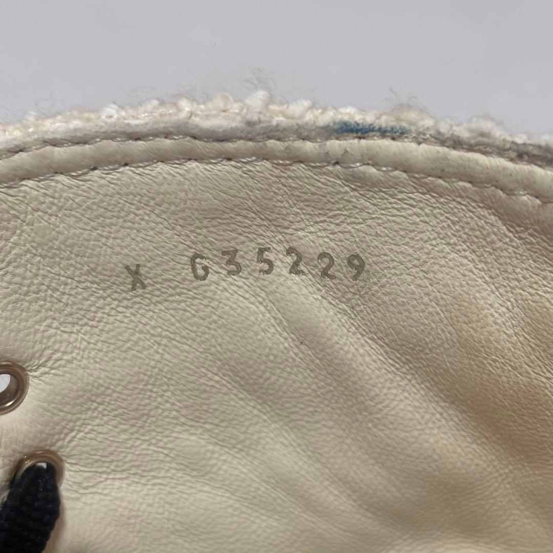 CHANEL ツイードブーツ　アイボリー　35