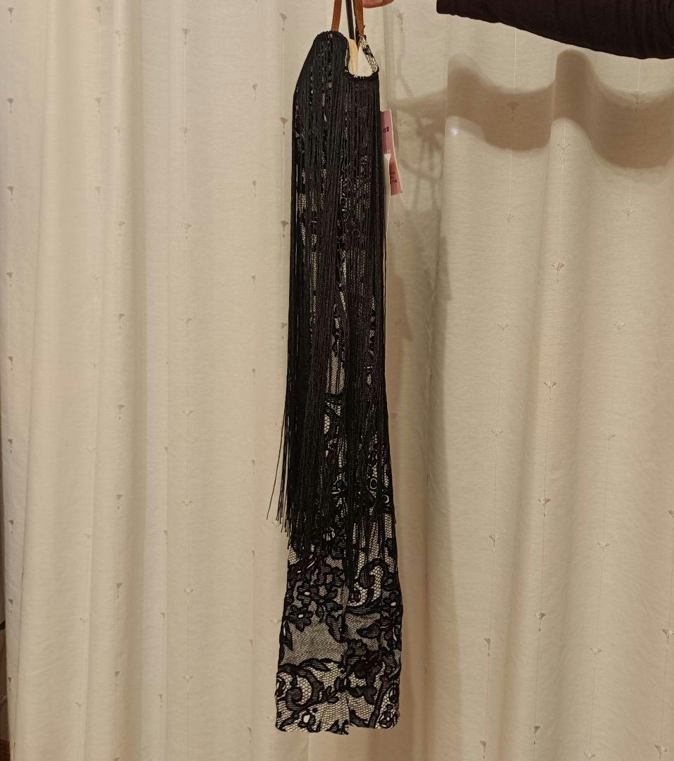 タカダンス ラテンドレス フリンジ 黒