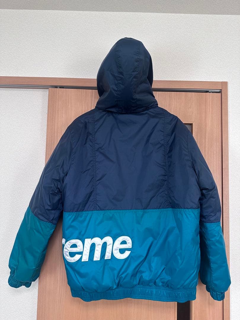 Supreme ナイロンジャケット L ネイビー/ターコイズ