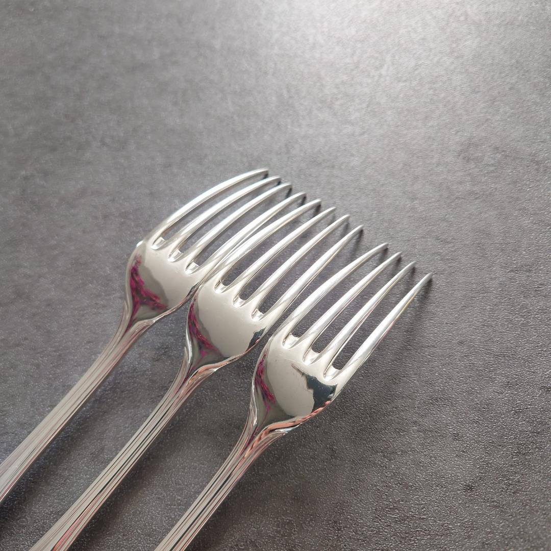 美品 希少 クリストフル アルビ デザートフォーク 3点
