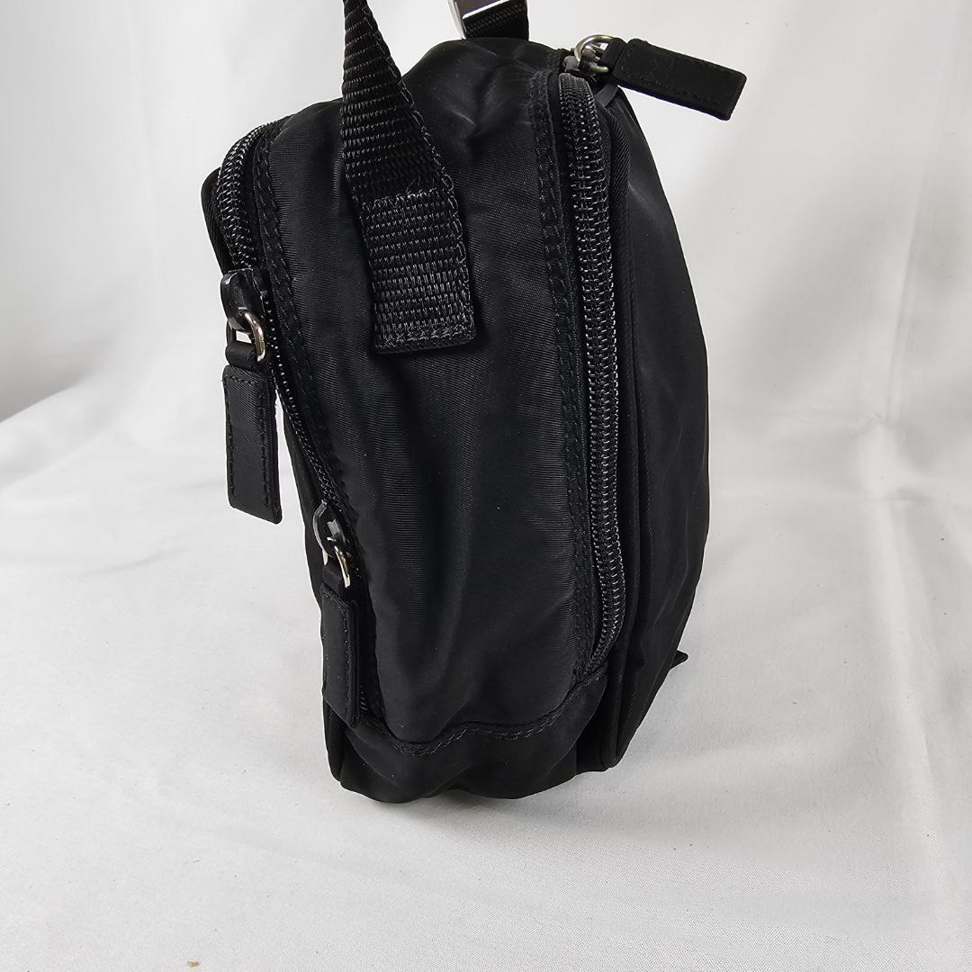 【希少】PRADA 3WAYバッグ 黒 テスート ナイロン 三角ロゴ