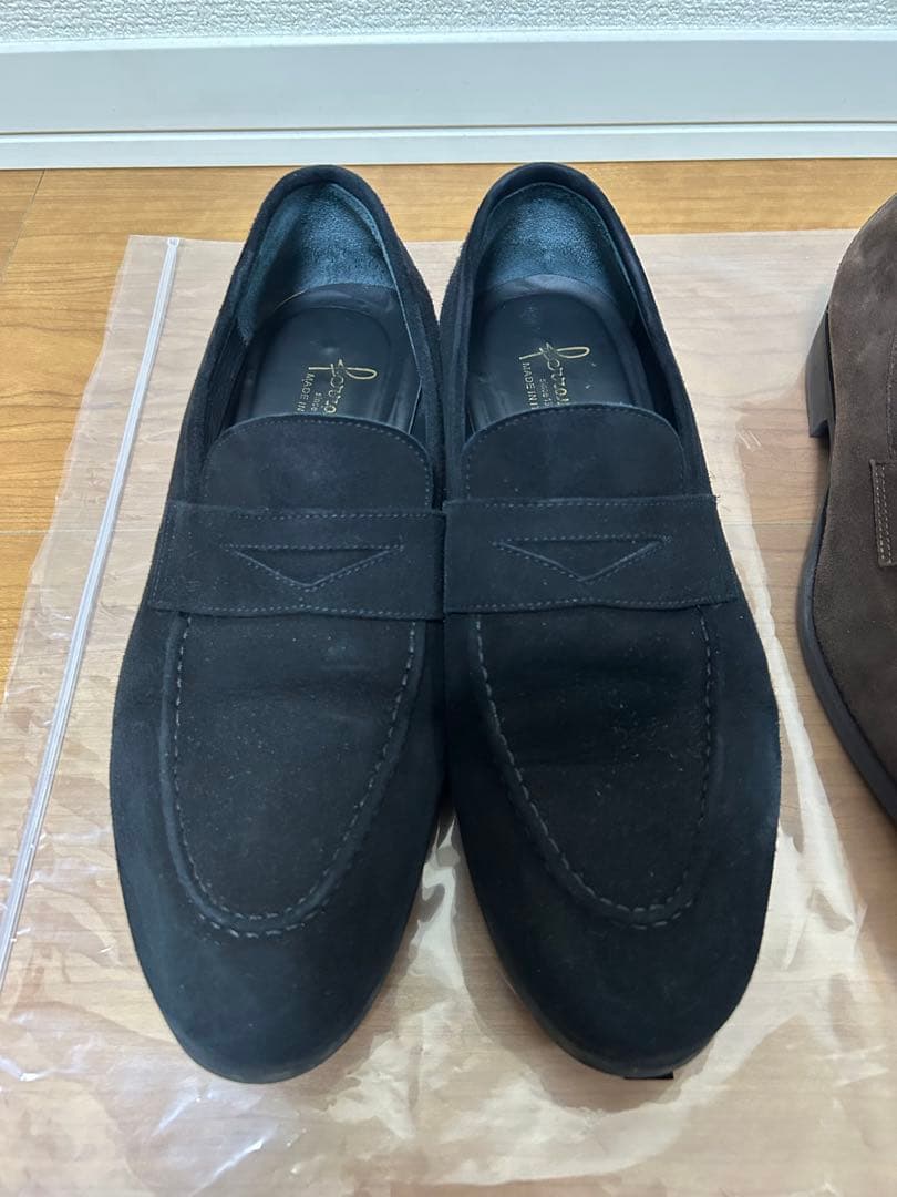 【美品】フェランテ　イセオ　ローファー　スエード　ビブラムソール　25.5