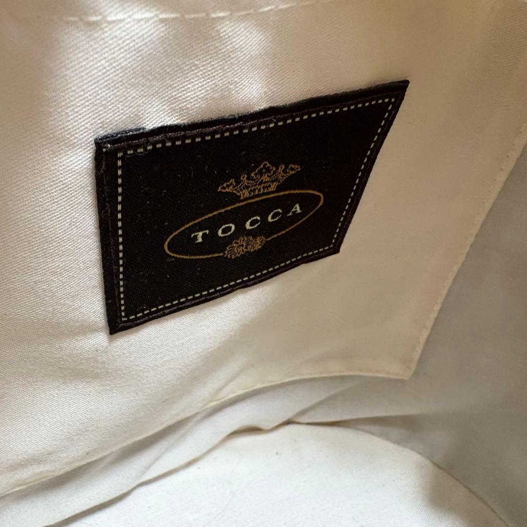 【極美品】TOCCA ✨かごバッグ　フラワー　パール　ハンドバッグ 花 ピンク