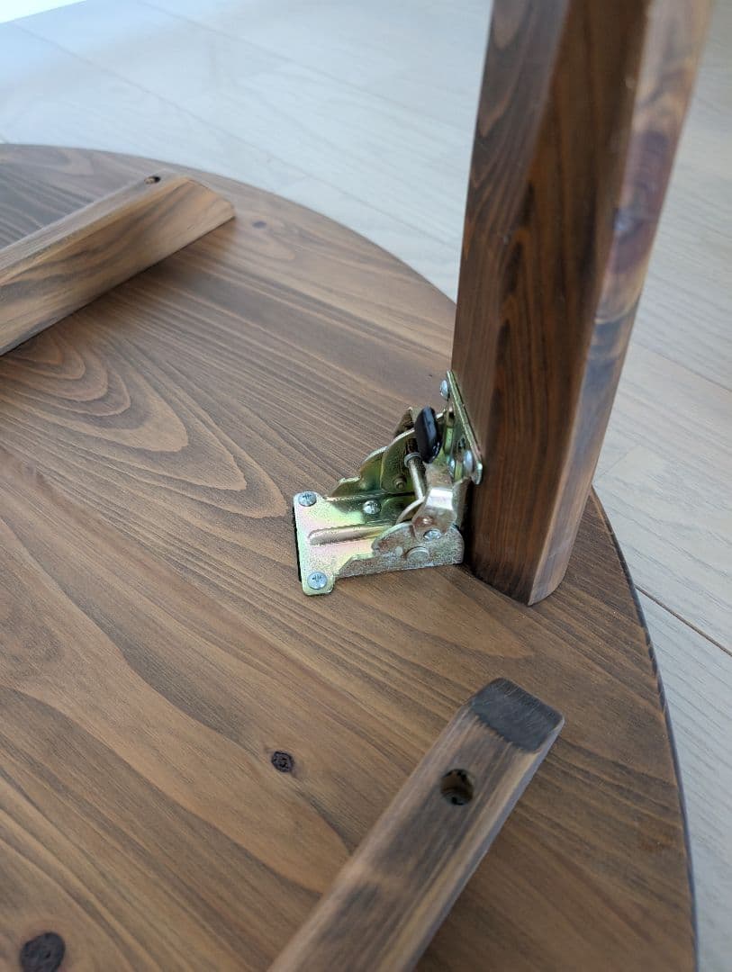 国産ひのき 円卓 折りたたみテーブル 受注生産品