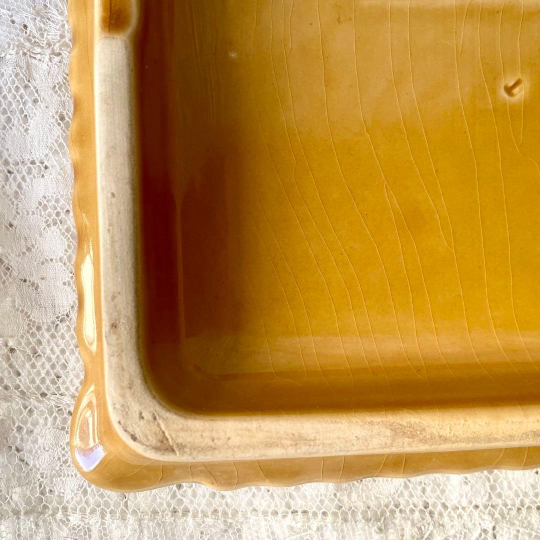 LUビスケット　陶器プレート　トリベット鍋敷き　フランスアンティークヴィンテージ