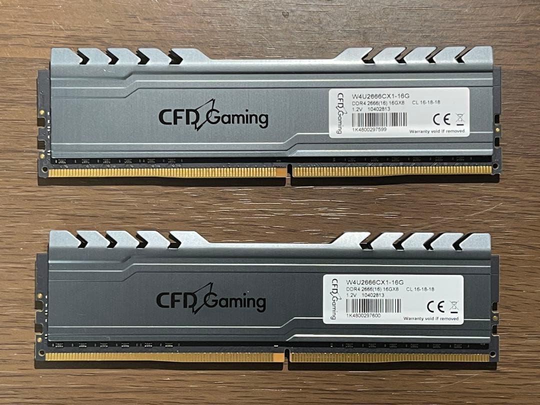 DDR4 2666 16GB 2枚組CFD Gaming