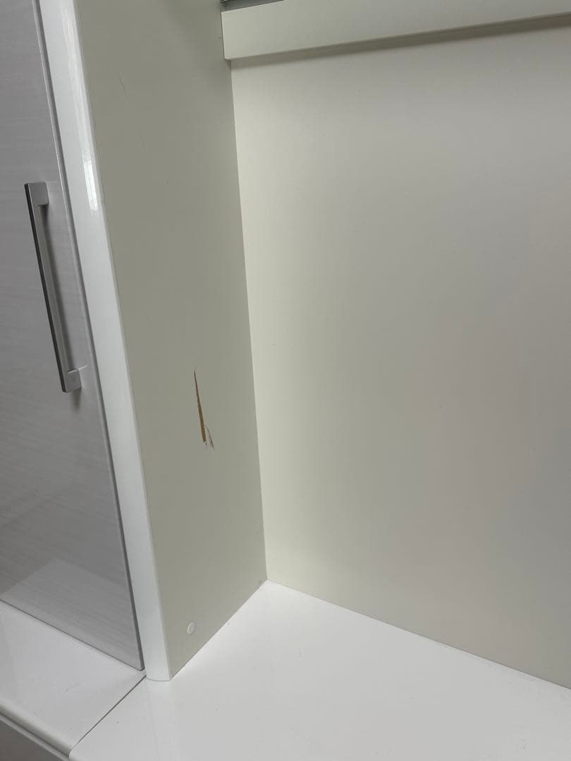 大型モダン ホワイト テレビ台 収納付き