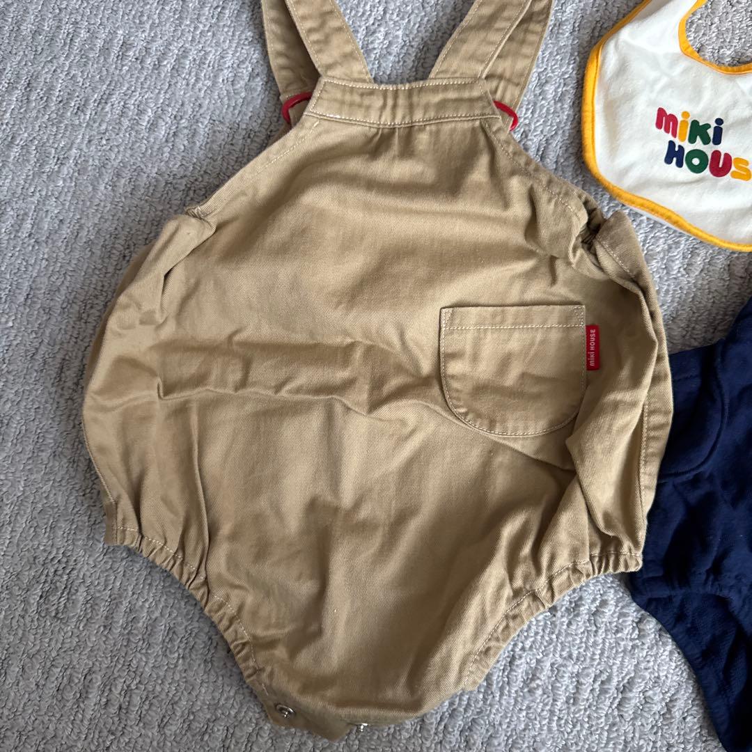 mikiHOUSE オーバーオール スタイ シャツ 4点セット