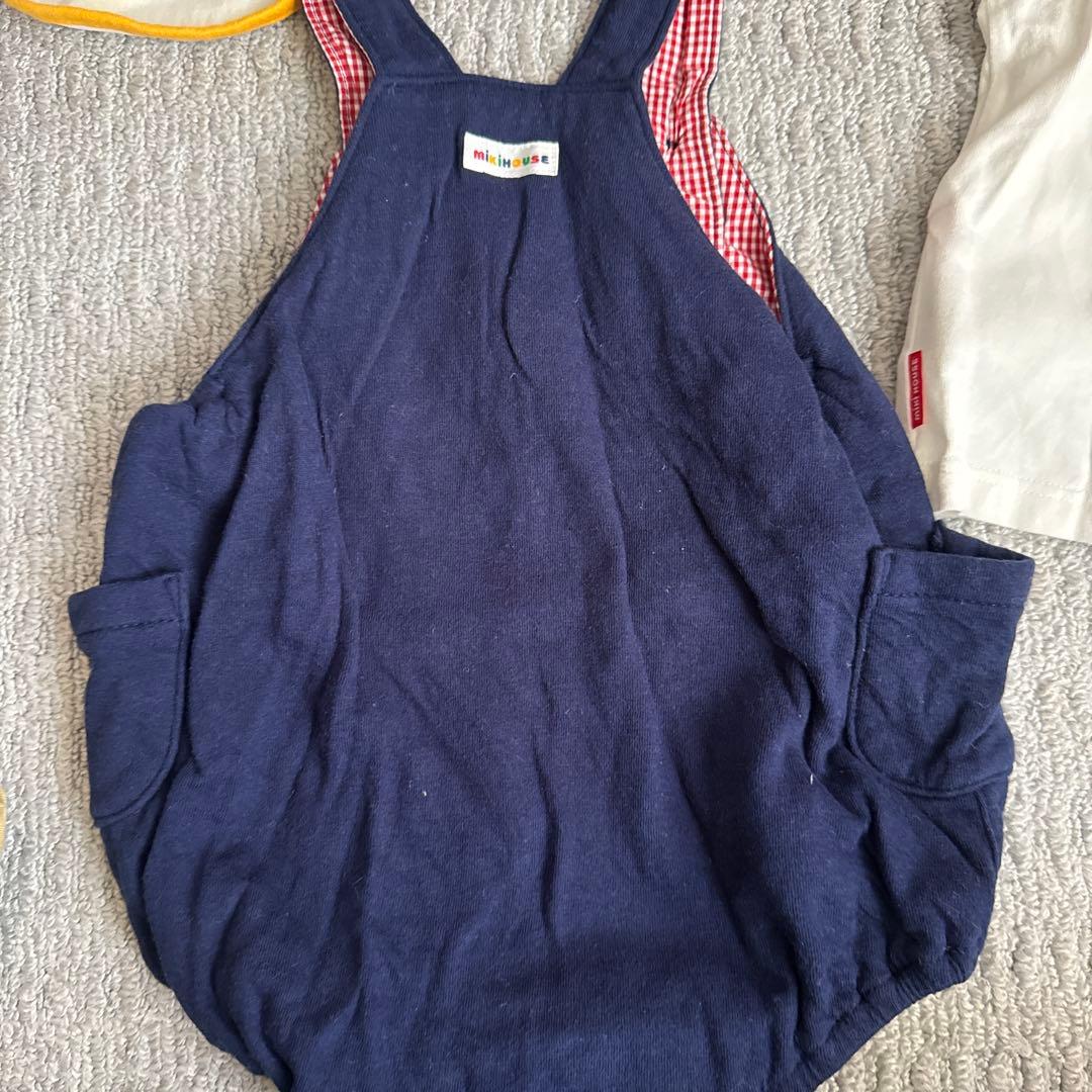 mikiHOUSE オーバーオール スタイ シャツ 4点セット