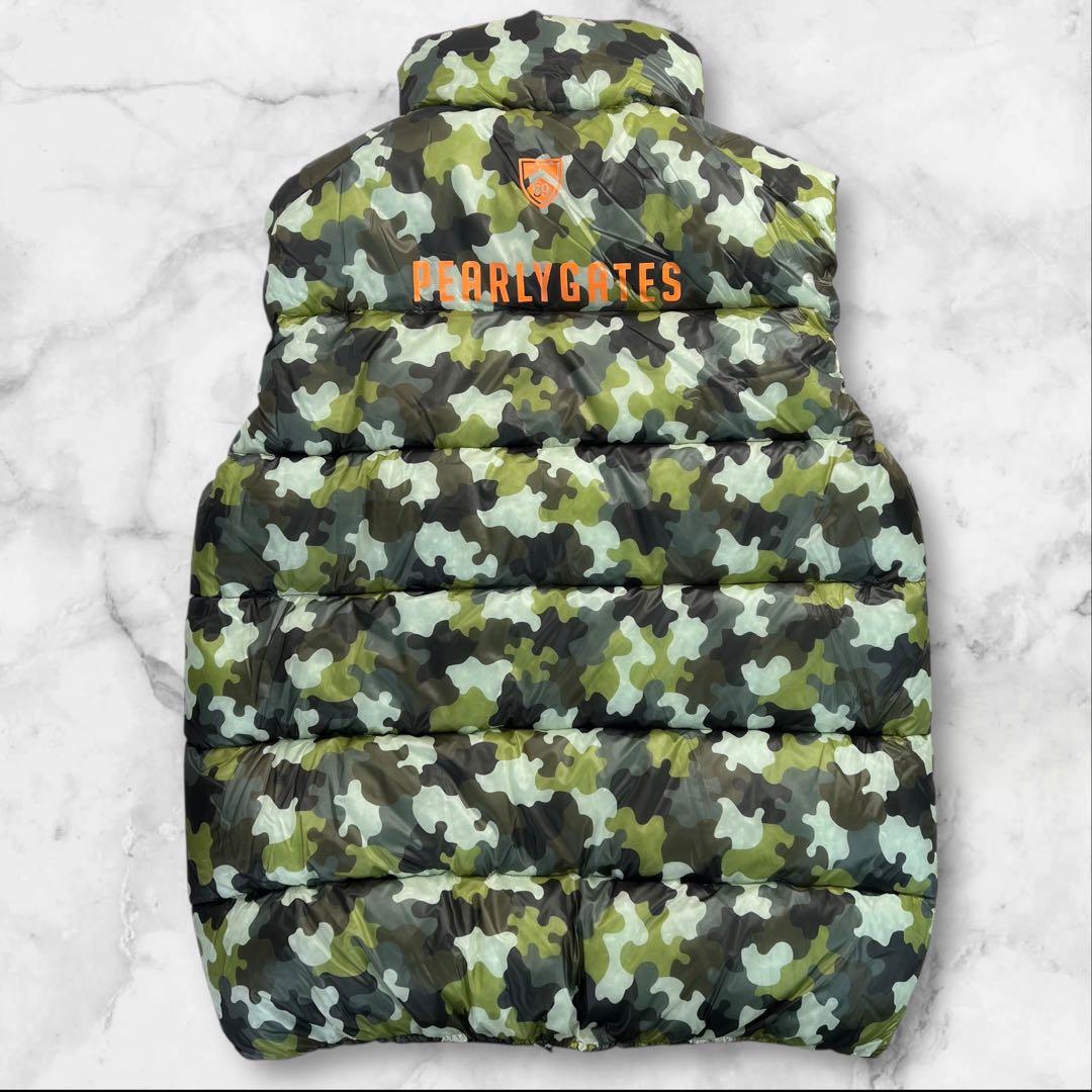 極美品 PEARLY GATES 迷彩柄 ダウンベスト サイズ5/L相当