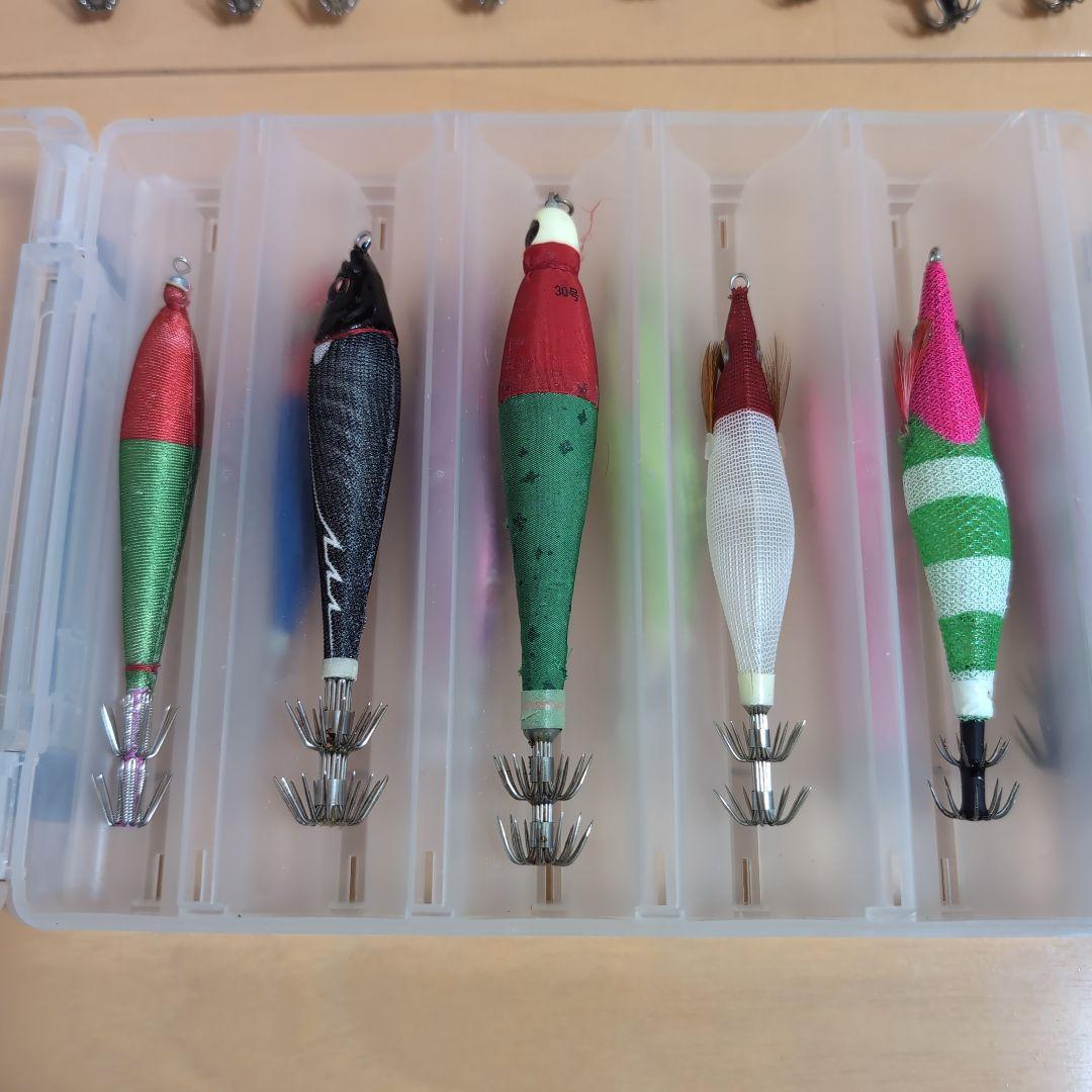 イカメタル エギ オモリグ 鉛スッテ メイホウリバーシブルケース付き まとめ売り