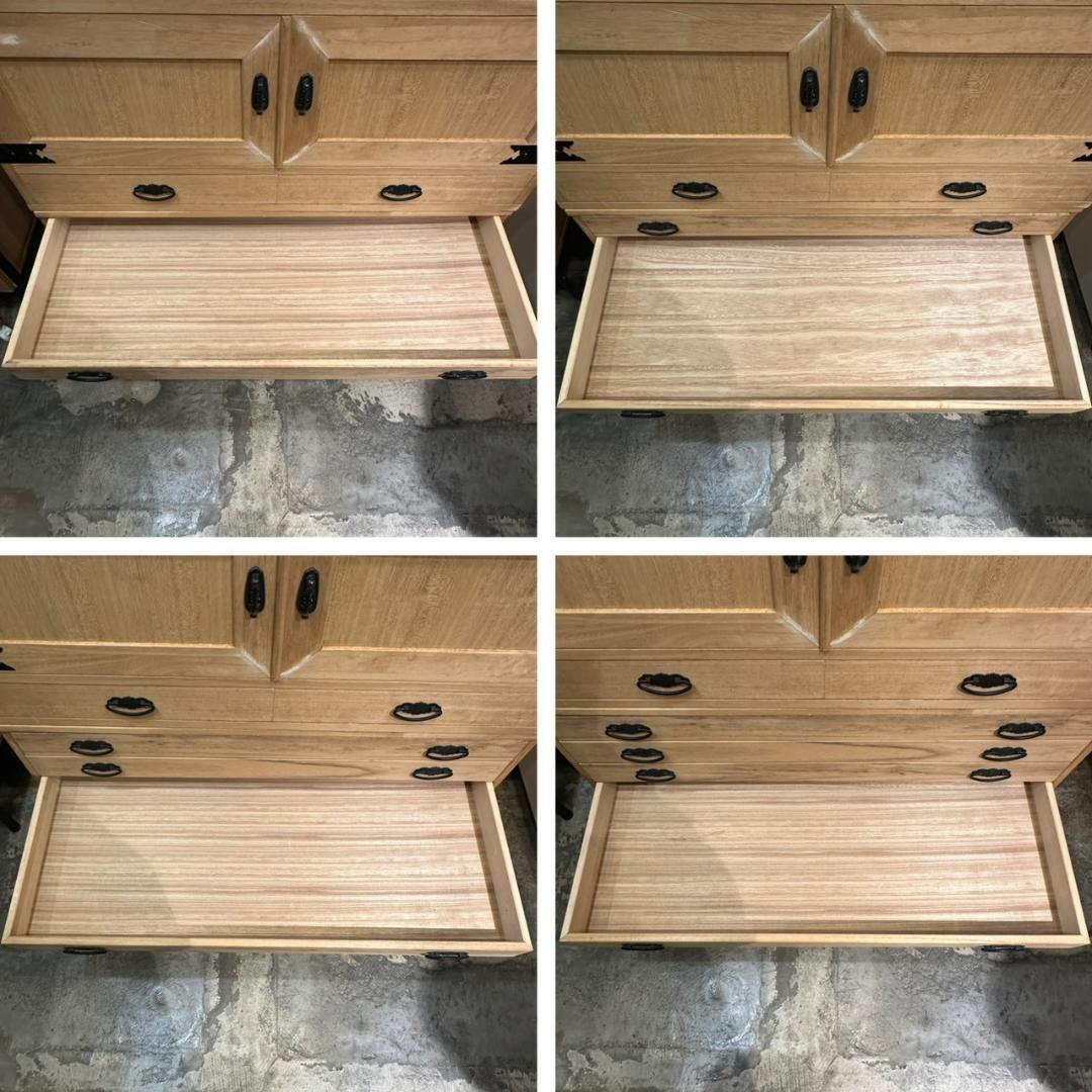 iΦ【 2個セット 】桐箪笥 タンス 和箪笥 着物収納 浅型 セパレート