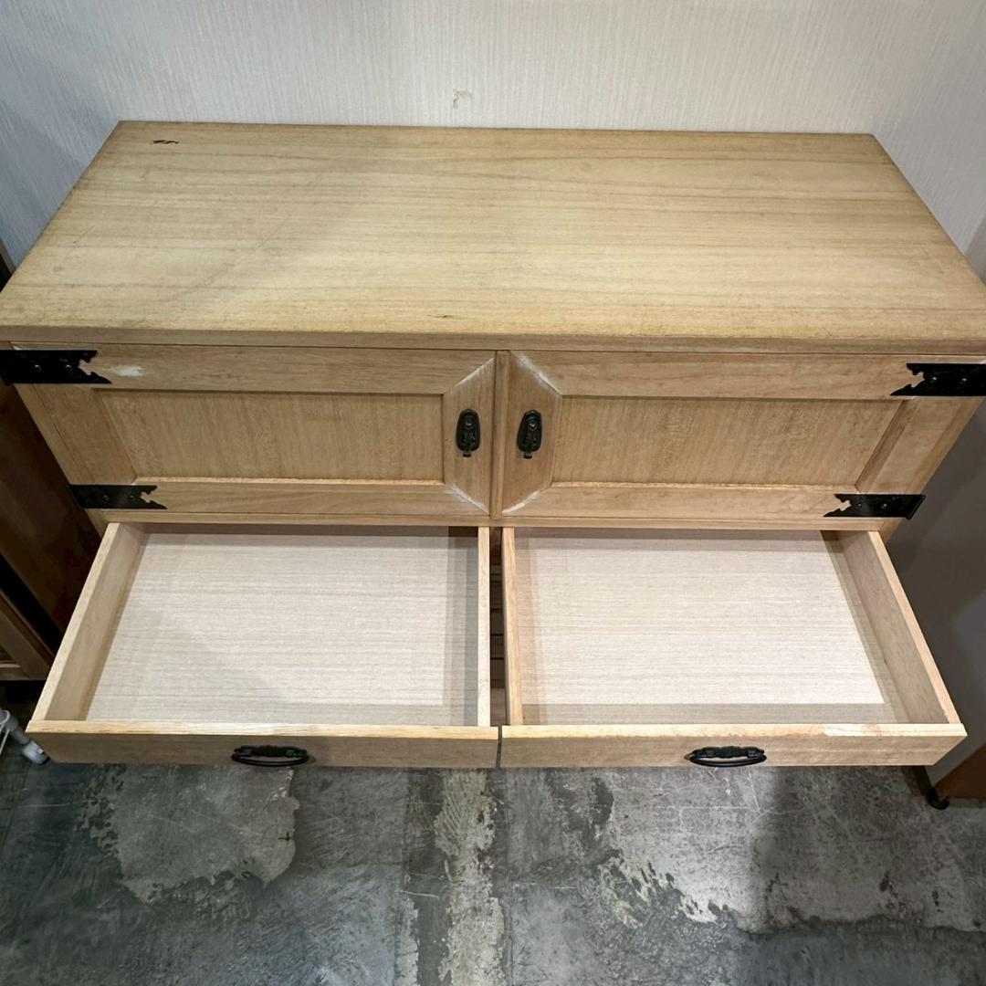 iΦ【 2個セット 】桐箪笥 タンス 和箪笥 着物収納 浅型 セパレート