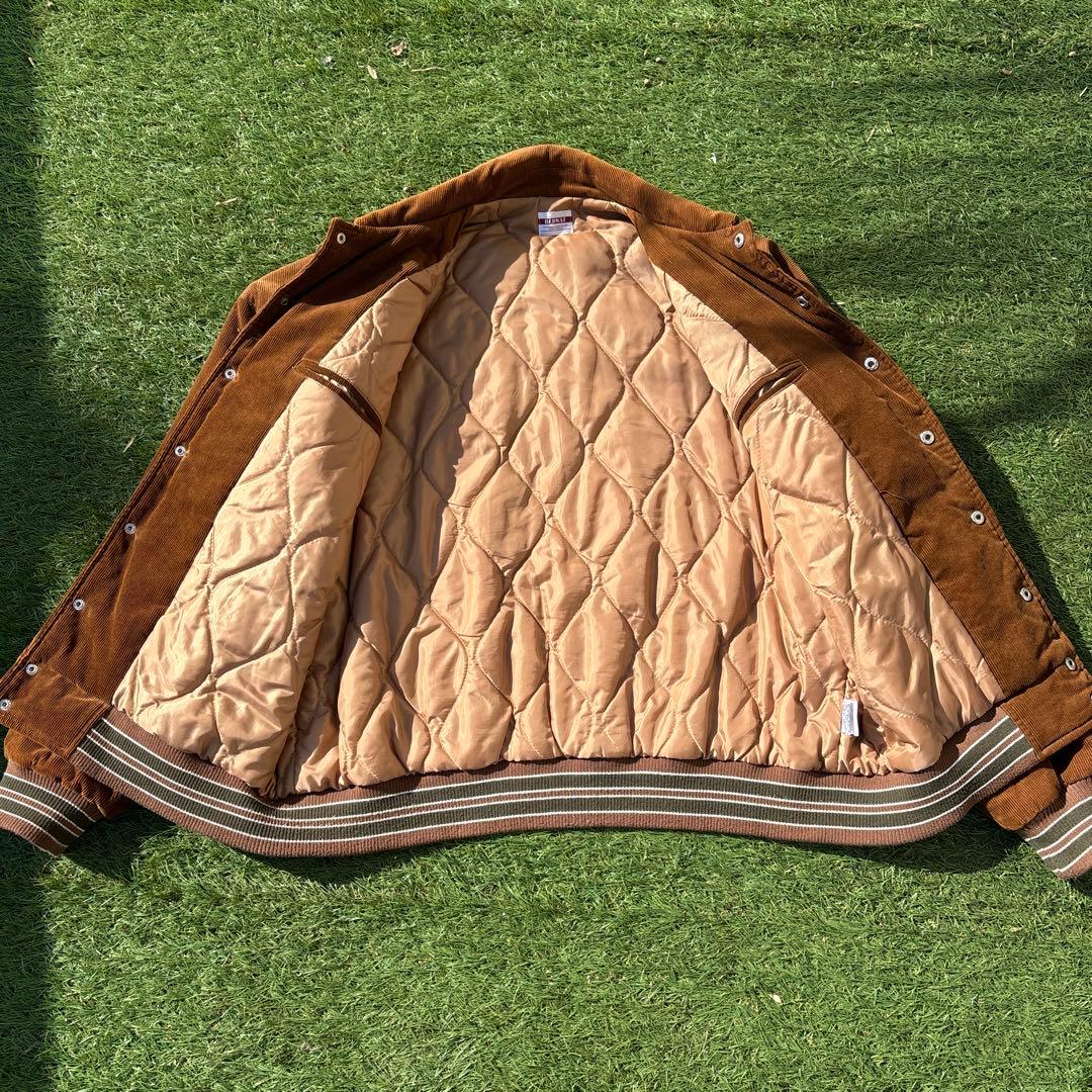 ジャケット・アウター BADWAY Corduroy stadium jumper