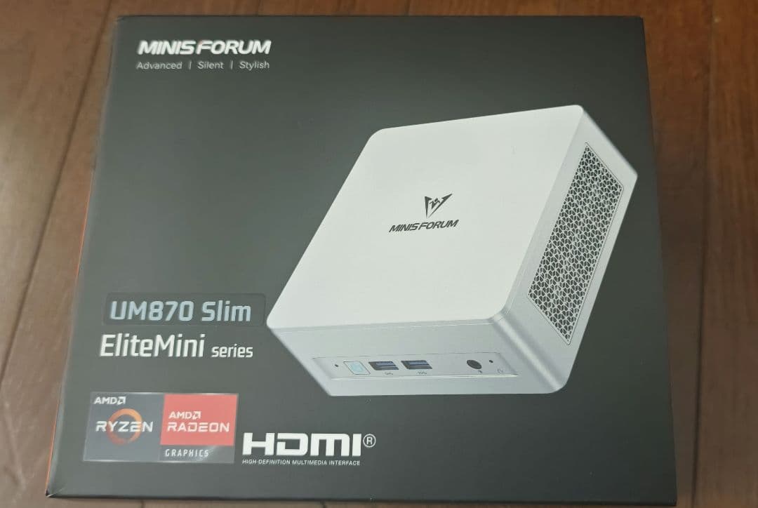 minisforum um870 slim 32GB 1TB本体付属品　値下げ可