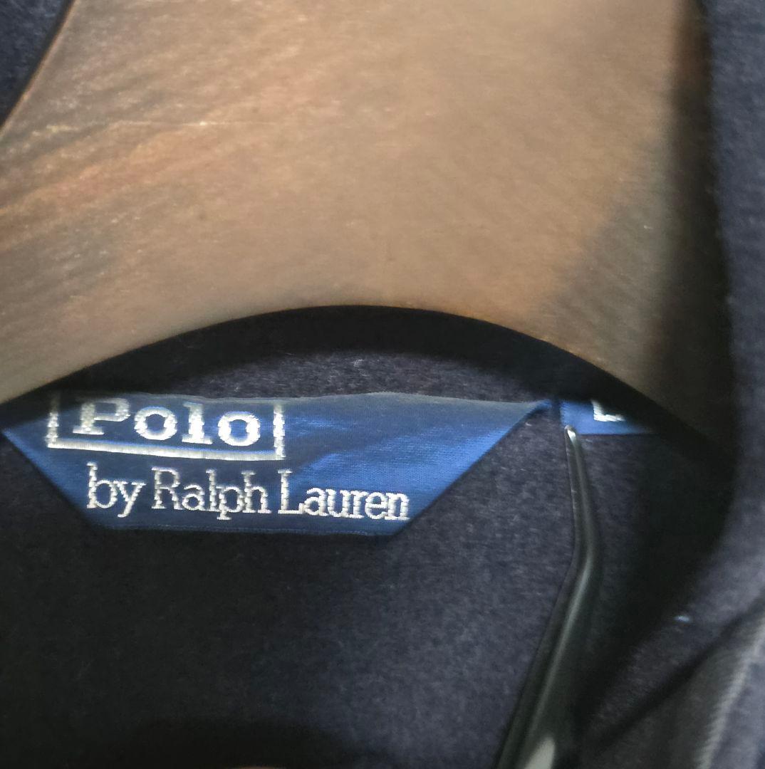 美品Polo by Ralph Lauren ダッフルコート マキシ丈 紺 L