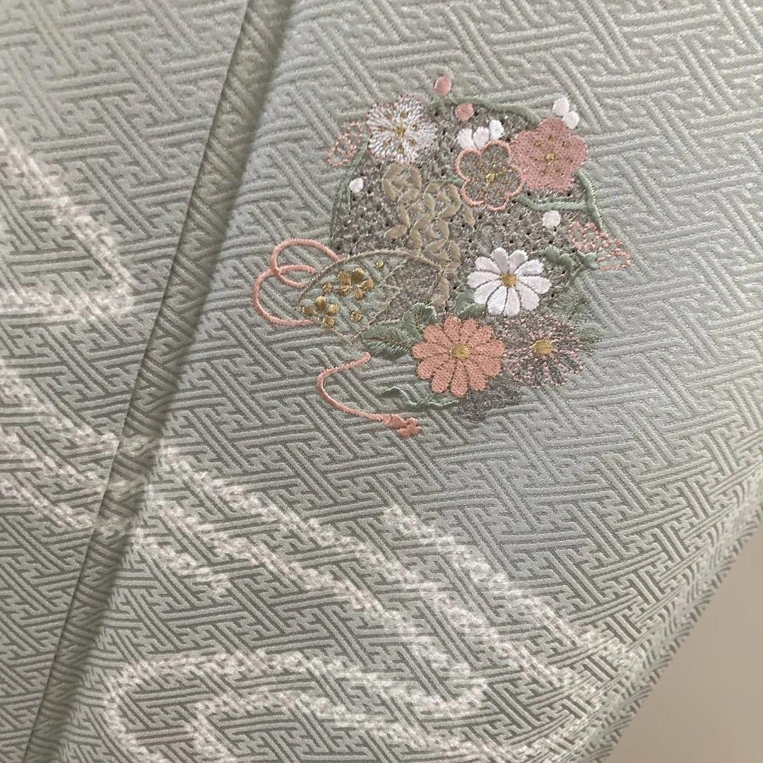 新品　三越　百貨店扱い　汕頭刺繍　相良　花丸文様　絞り　人気色