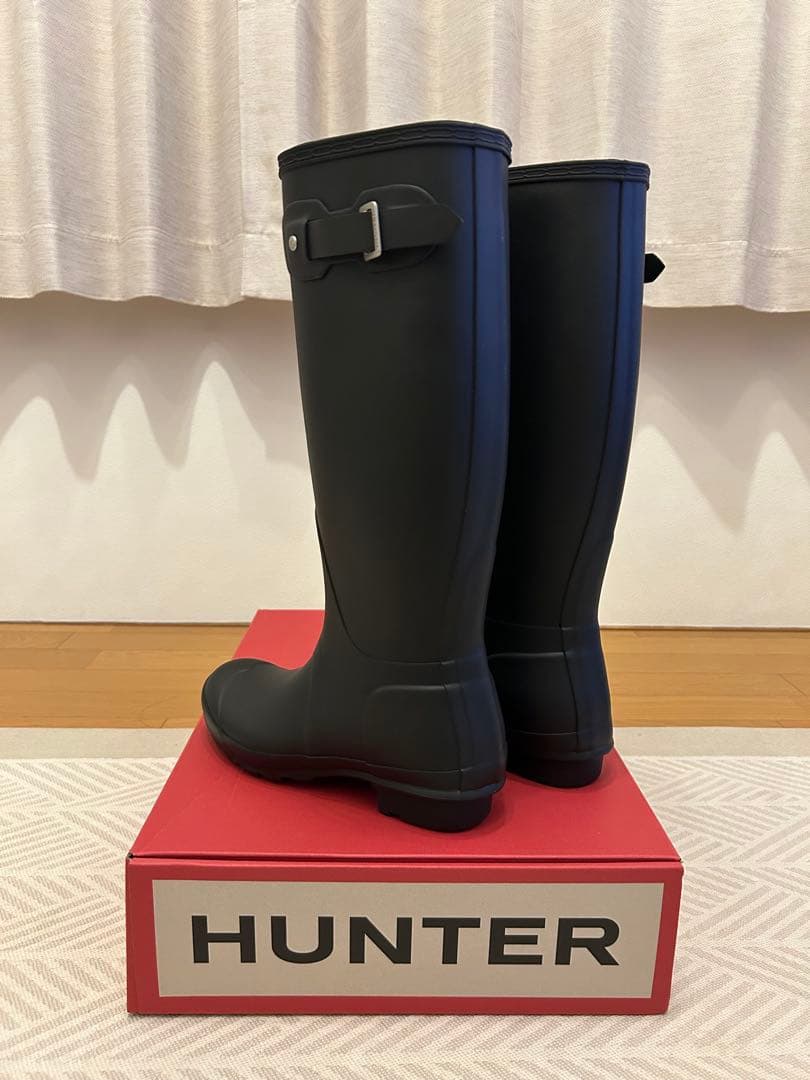 HUNTER ロングレインブーツ ブラック