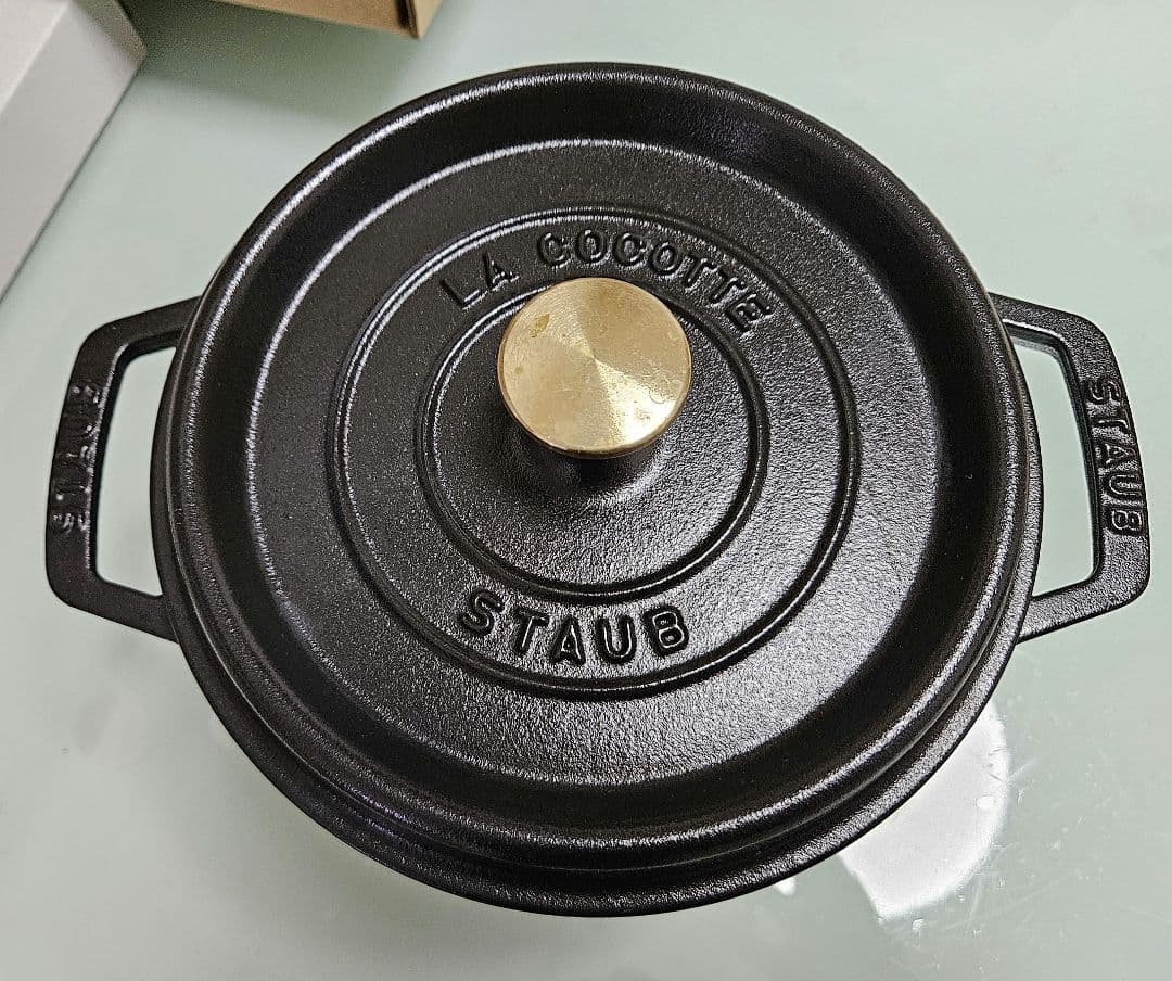 STAUB LA COCOTTE 両手鍋 ブラック 20cm