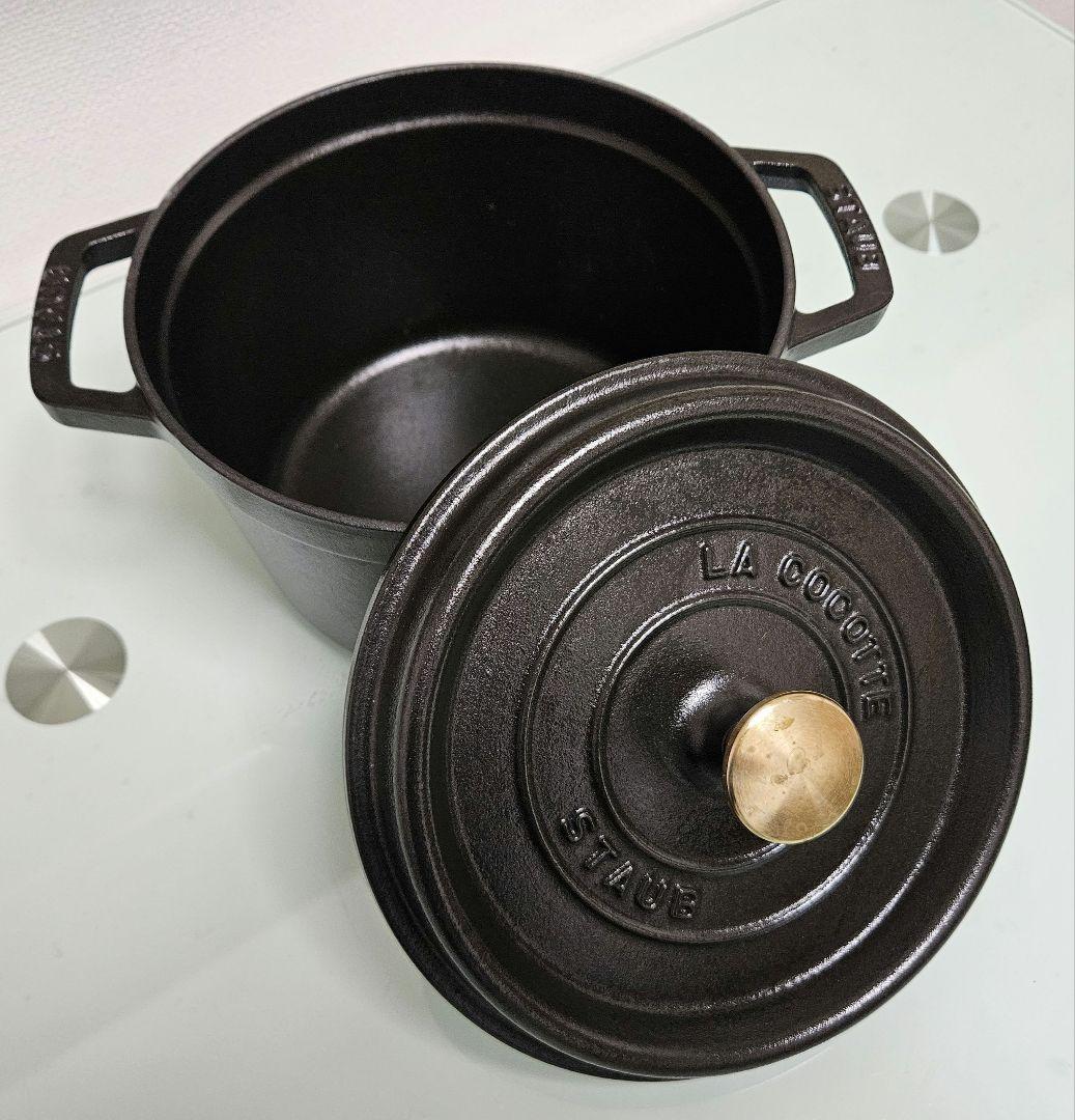 STAUB LA COCOTTE 両手鍋 ブラック 20cm