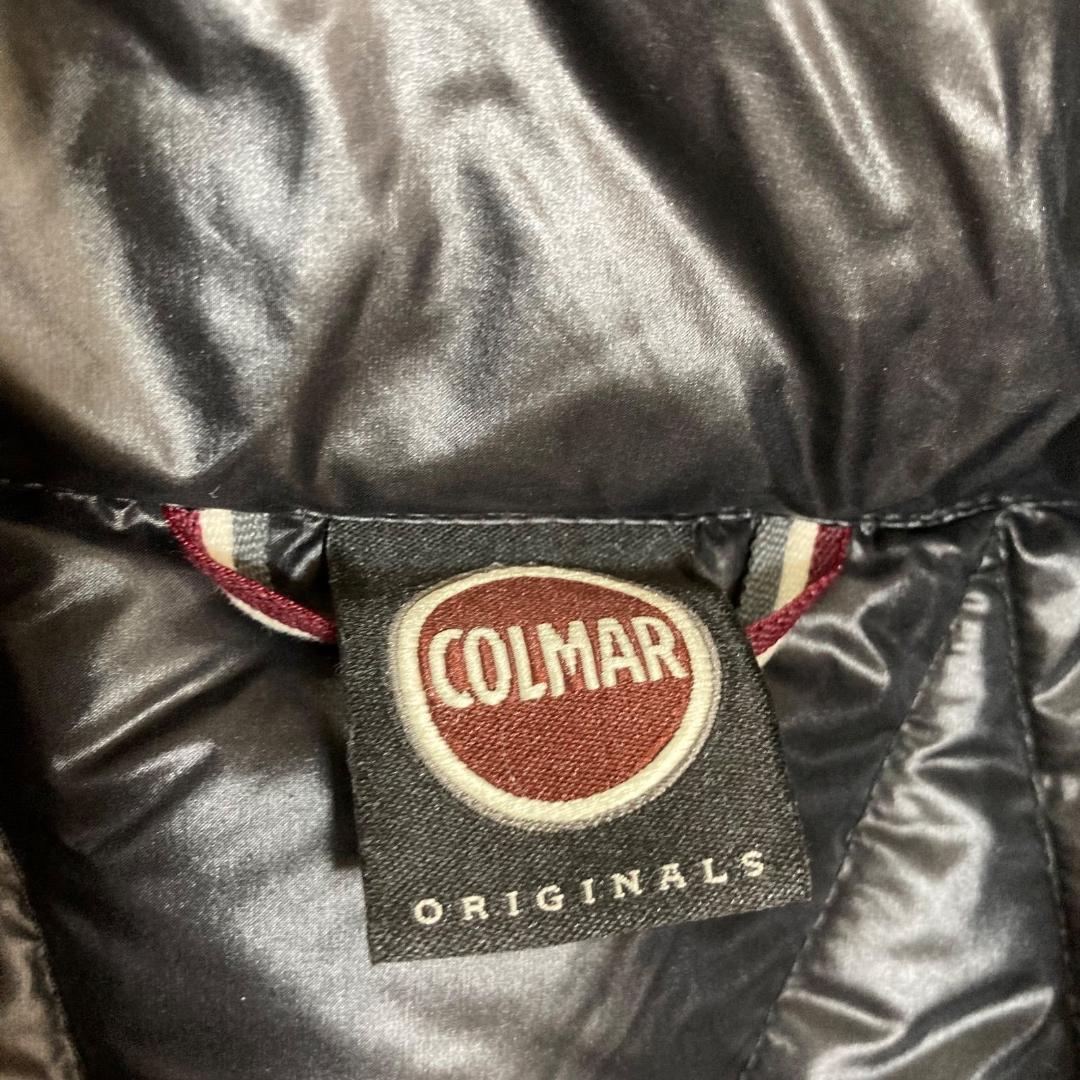 17210✨コルマー 52 LL シャイニー 肩ロゴ ダウンジャケット ブラック