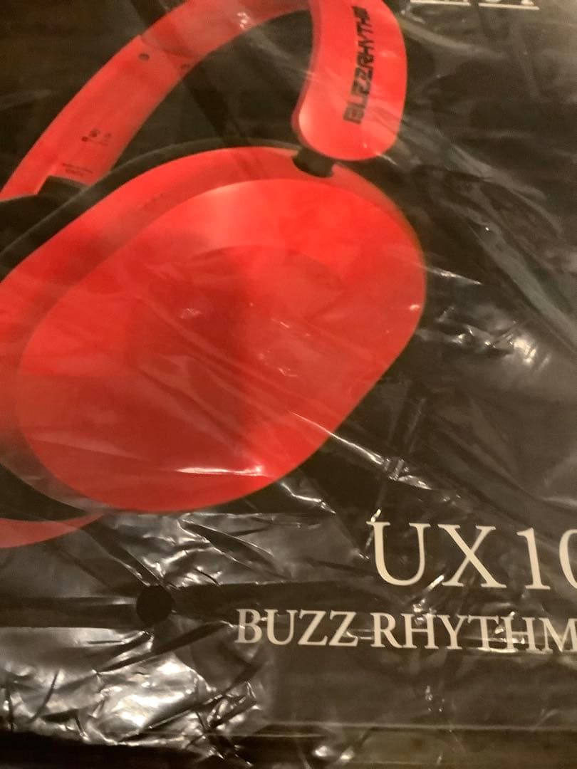 UX-100 BUZZ RHYTHM ワイヤレスヘッドホン 赤
