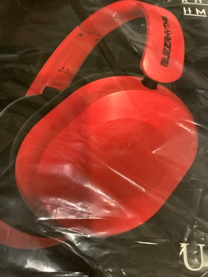 UX-100 BUZZ RHYTHM ワイヤレスヘッドホン 赤