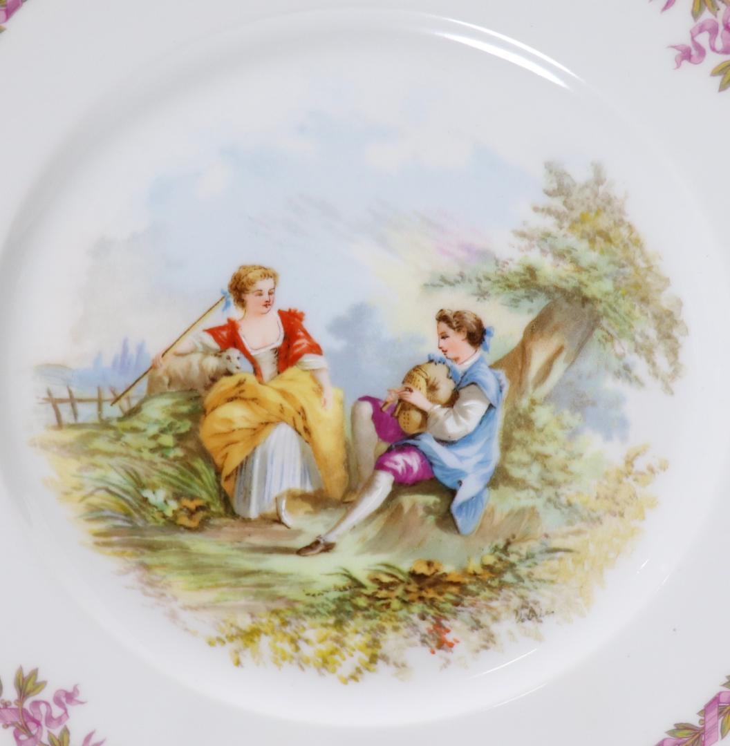 アンティーク・セーブル 1846年製 金彩飾り皿 王からの発注 刻印有 プレート