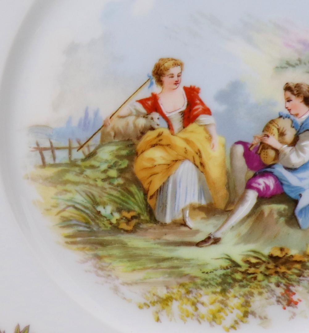 アンティーク・セーブル 1846年製 金彩飾り皿 王からの発注 刻印有 プレート