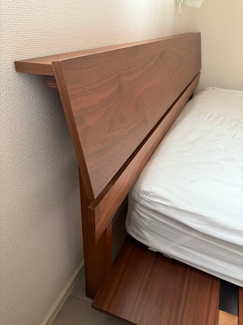 美品 ニトリ すのこ ローベットフレーム(Q)クイーン ミドルブラウン