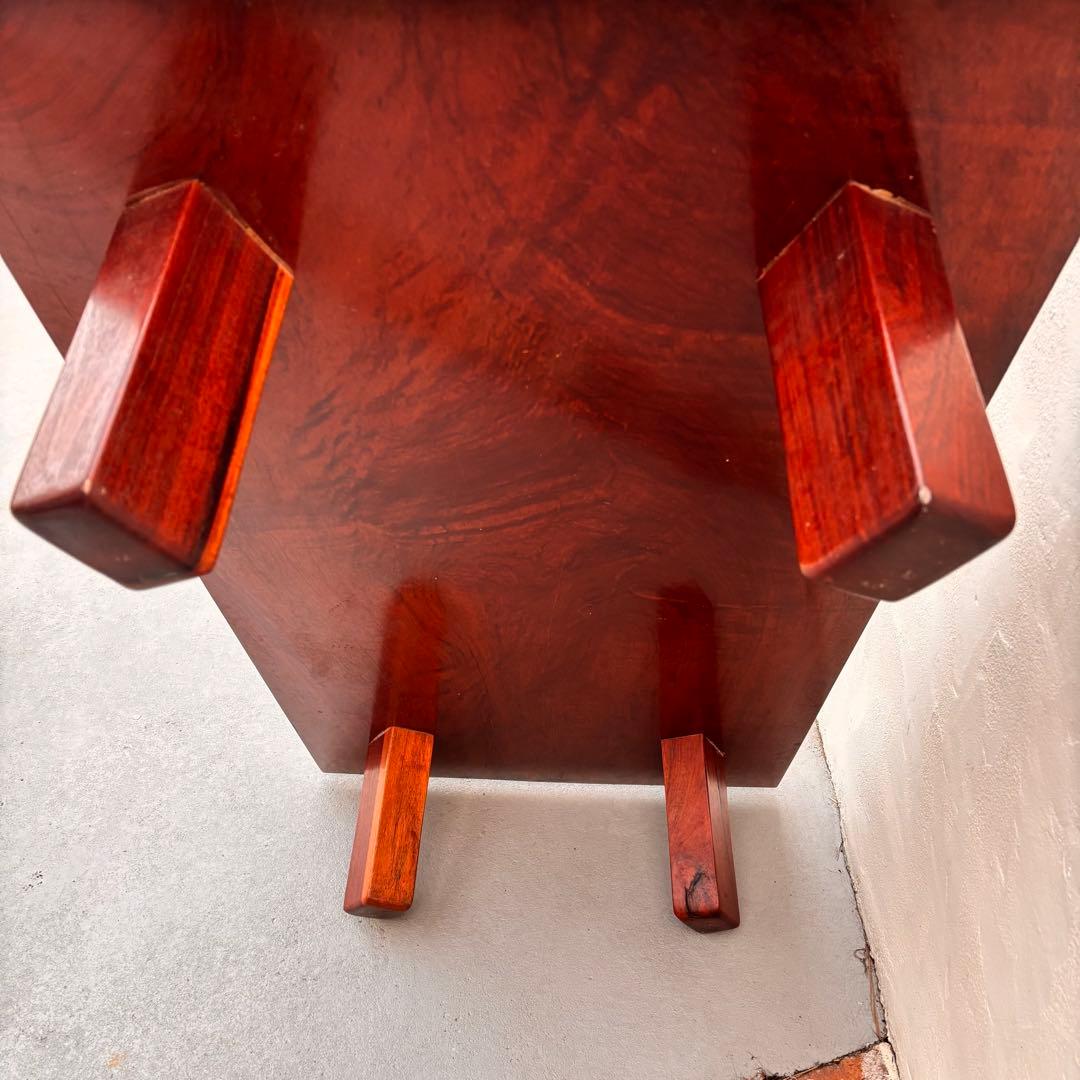 アンティーク 無垢材 一枚板センターテーブル 硬質で重厚な一枚板　ローテーブル