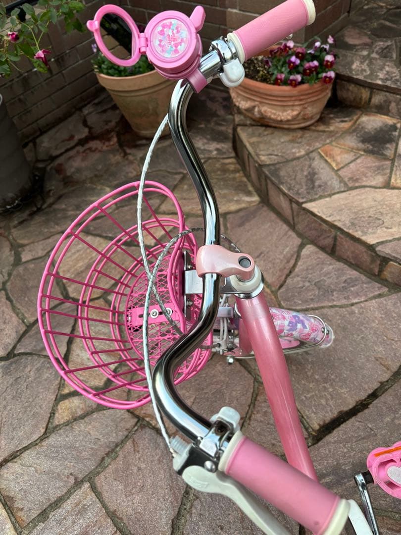 自転車　メゾピアノ 16インチ　サイクルベースあさひ　補助輪