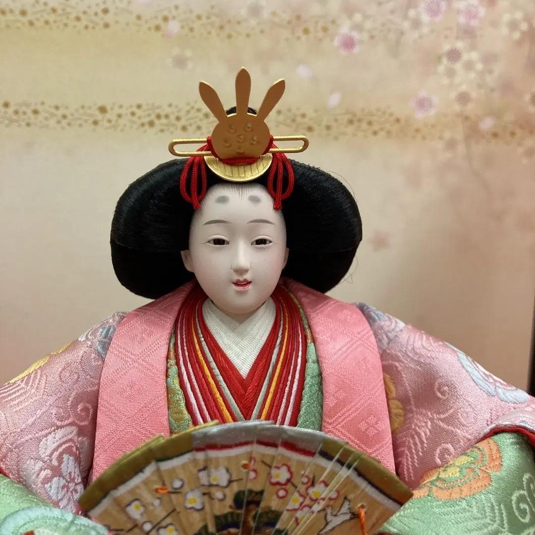 D4 三五親王のみ　可愛い色合いの衣裳　ピンク衣裳　ひな人形　雛飾り