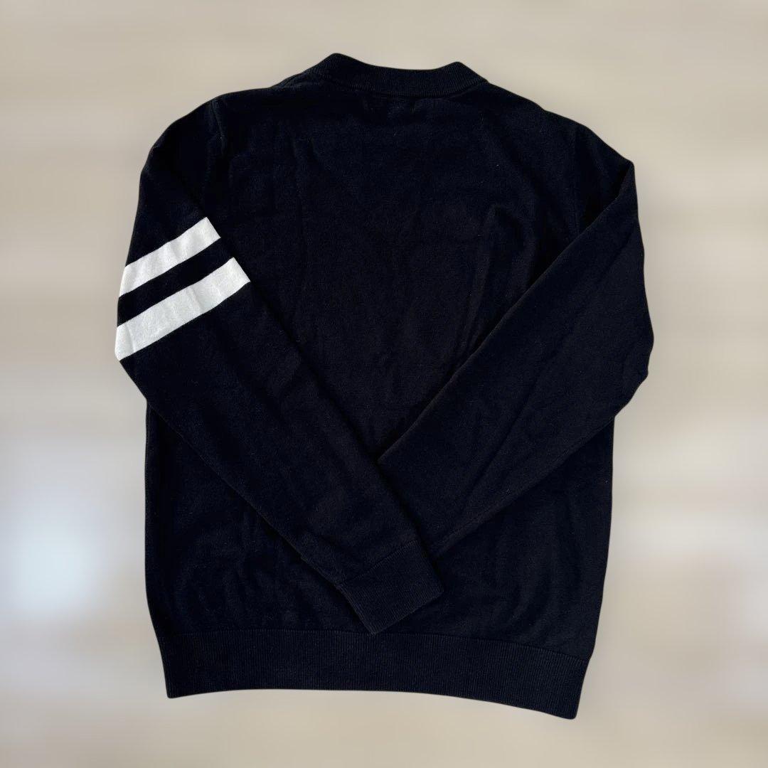 FRED PERRY ブラック クルーネックニット