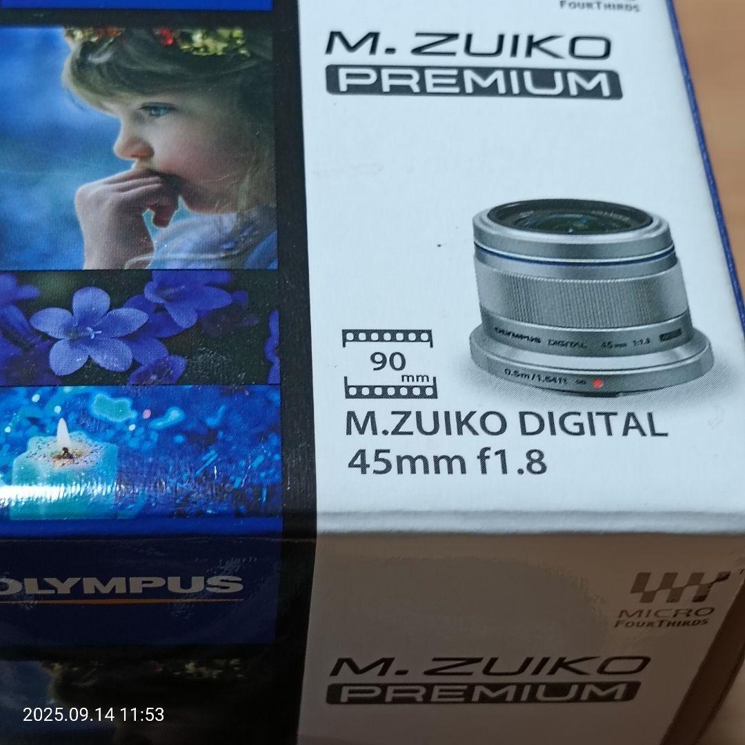 極上品OLYMPUS M.ZUIKO 45mm f1.8 レンズフィルター付き