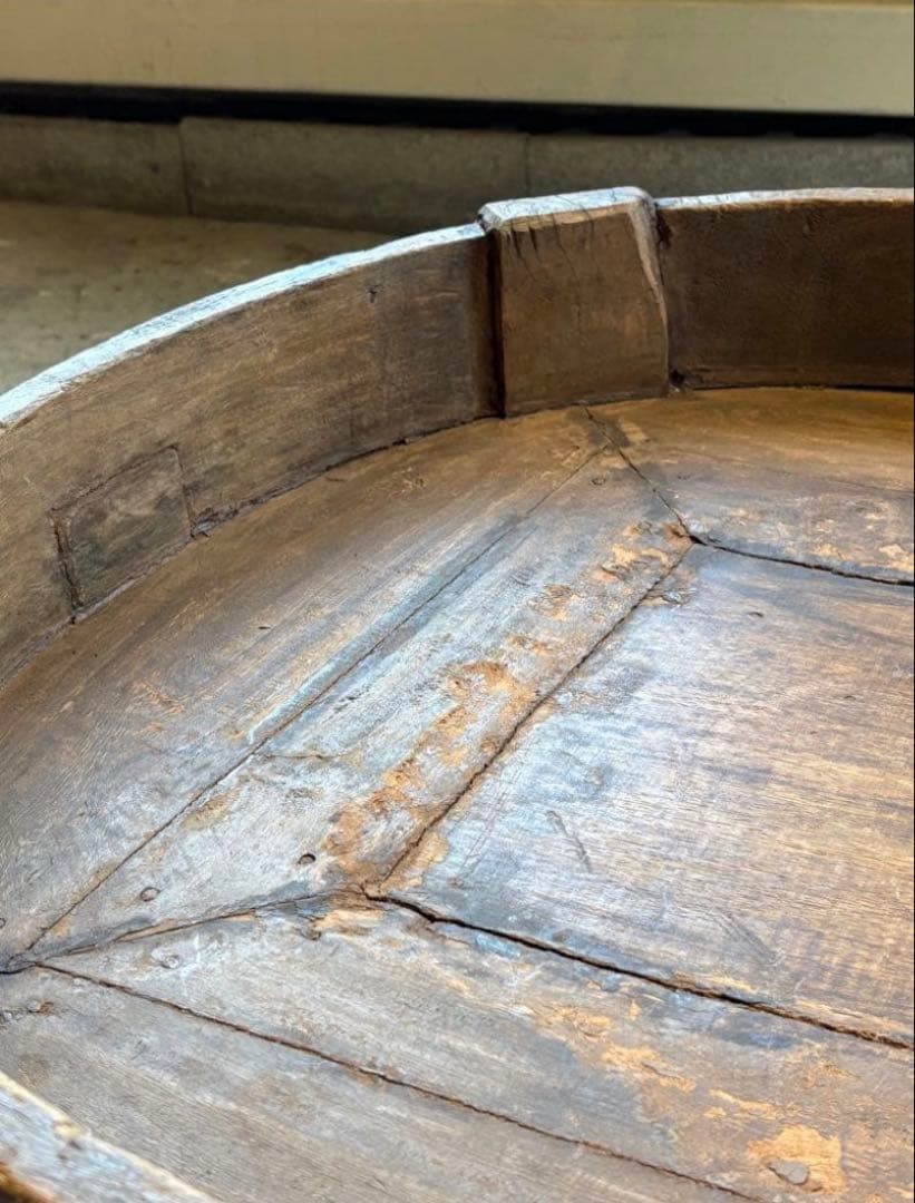 1900年代初頭 インド古木円卓 チャクラ