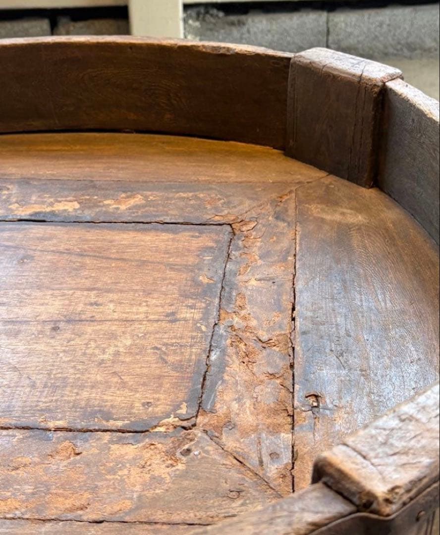 1900年代初頭 インド古木円卓 チャクラ