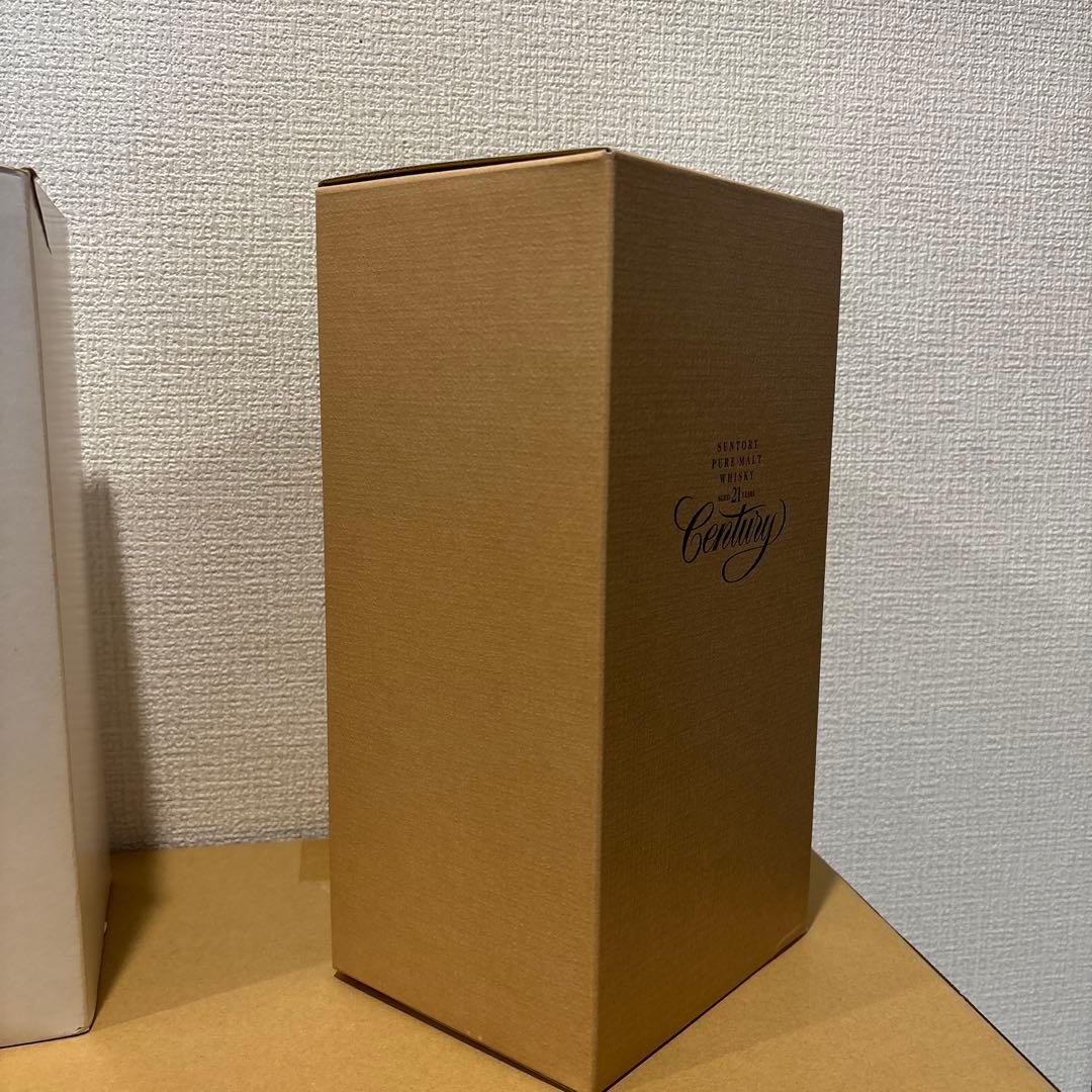 サントリーピュアモルトウイスキー　21年　センチュリー　2001年　土台　箱付き