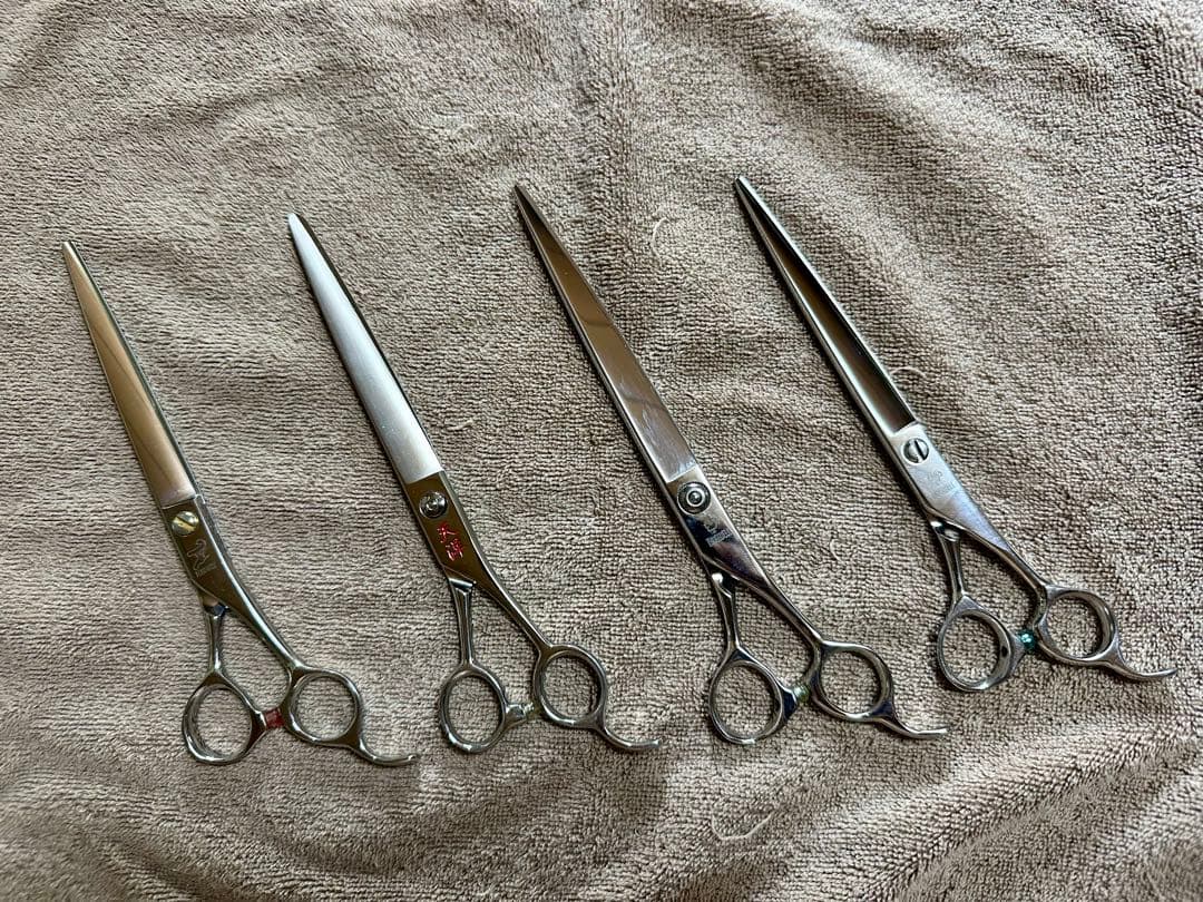 トリミングシザー 7本セット ステンレス製