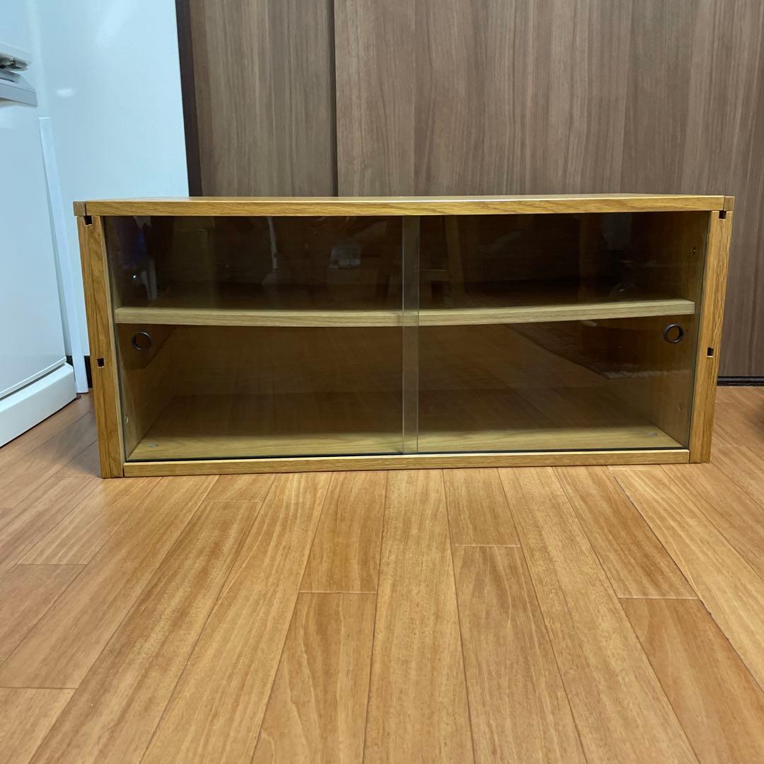 【＠】無印良品✴︎ステンレスユニットシェルフ用・ボックス・ガラス引き戸