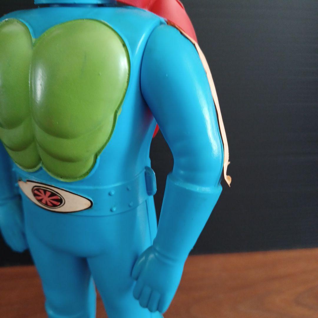 当時物サンスター製「おもちゃシャンプー仮面ライダー」希少ソフビ容器フィギア